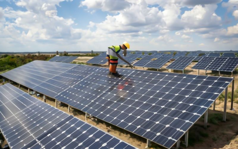 Photovoltaic Fan Installation